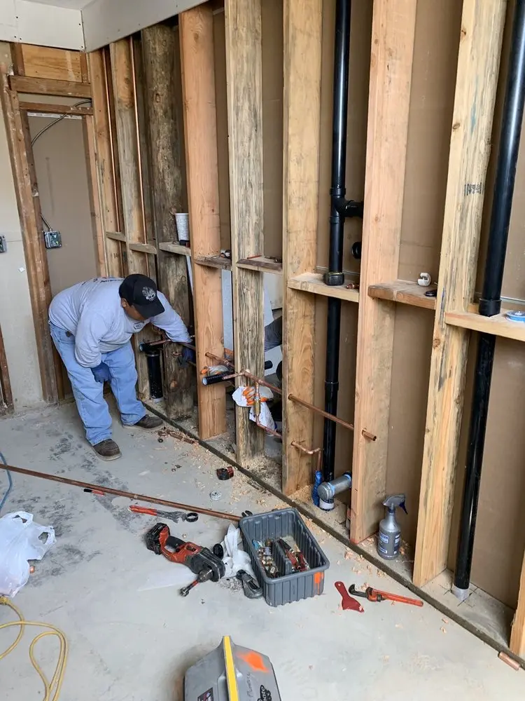 Commercial rough-in plumbing for Gas Line Repair in Pennington
